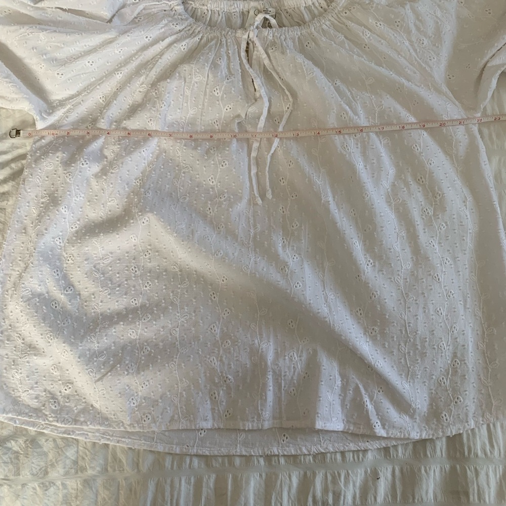 NWT Joie White Tie Front Blouse with Relaxed Fit - Picture 8 of 15